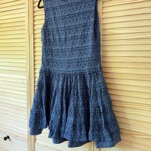 Zara Lace Periwinkle Blue Dress